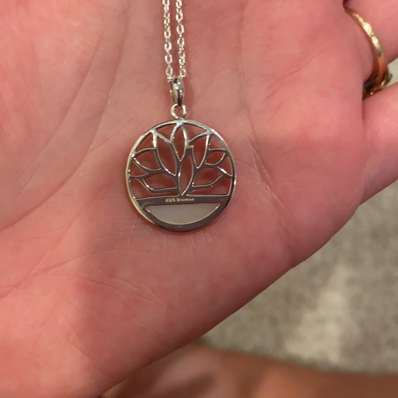Boma Jewelry Sterling Silver Lotus Necklace - Picture 4 of 7